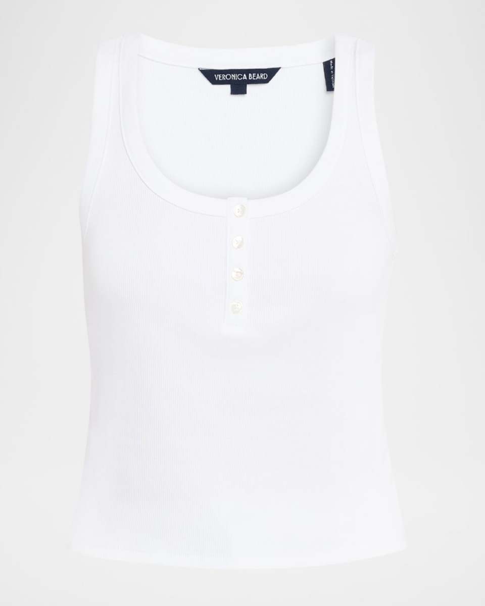Abbott Ribbed Henley Tank Top